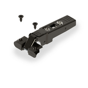 Cadre de porte en aluminium 71T950A Blu m avec agate noire et ressort, compatible avec la charnière BLUMOTION Blu m 95 degrés - Product Image 1