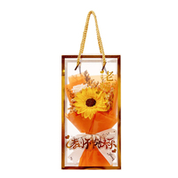 Boîte cadeau transparente personnalisée en PET PVC pour fleurs, boîte à fleurs pliable en plastique transparent pour bouquets