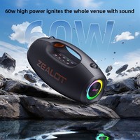Zealot S86 Nouveau Haut-Parleur Portable d'Extérieur 5.3, Mini Audio 60W à Volume Élevé avec Lumières RGB Intégrées, Commerce Électronique Transfrontalier