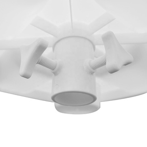 Usine <span class=keywords><strong>pas</strong></span> <span class=keywords><strong>cher</strong></span> extérieur en plastique <span class=keywords><strong>blanc</strong></span> parasol tables petit avec 4 <span class=keywords><strong>porte</strong></span>-gobelets - Product Image 4
