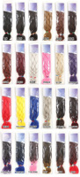 Extensions de cheveux tressés synthétiques pré-étirés de haute qualité TZ, tissage simple, 2x 180g, multicolores, naturels, vente en gros