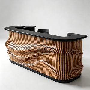 Support de présentation en bois sur mesure, fabriqué en usine, conçu sur mesure pour la décoration professionnelle dans les bars et les salles de divertissement KTV - Product Image 1