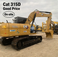 Excavatrice d'occasion Caterpillar 315D pour travaux de construction, démolition de bâtiments, opérations de concassage de sable et gravier, modèles 315D2, 320, 313, 312, 330