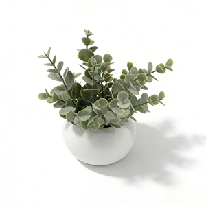 Plante artificielle d'<span class=keywords><strong>eucalyptus</strong></span> <span class=keywords><strong>en</strong></span> <span class=keywords><strong>pot</strong></span> <span class=keywords><strong>en</strong></span> pulpe de papier avec faux sol, fausse verdure, artificiellement parfumée <span class=keywords><strong>pour</strong></span> la décoration de bureau à domicile - Product Image 5