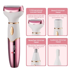 Tondeuse bikini électrique 4 en 1, rasoir pour femme, épilation sans douleur, rasoir corporel, rasoir portable pour femmes, étanche IPX7 - Product Image 2