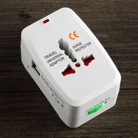 Adaptateur de voyage international Prise électrique Prise de courant Chargeur USB Convertisseur universel pour UE Royaume-Uni États-Unis Australie Adaptateur de voyage universel