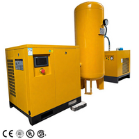 Compresseur d'air industriel à vis rotatif à faible bruit 22 kW 37 kW 55 kW 75 kW 30 CV 50 CV 75 CV 100 CV avec sécheur