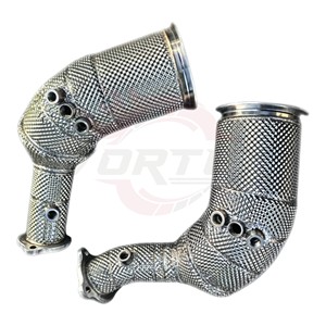 ท่อไอเสียสแตนเลส Vortex SS304 พร้อมแผ่นกันความร้อน สำหรับ Audi RS5 B9 B9.5 2.9T TFSI ปี 2018-2024 - Product Image 5