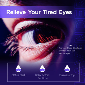 Mascarilla para ojos de vapor autocalentable, mascarilla desechable para aliviar los ojos con calor, mascarilla cálida para las ojeras y la hinchazón de los ojos secos - Product Image 3