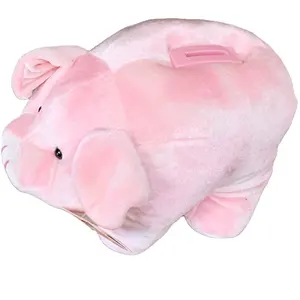 5845 venta al por mayor Huggable suave felpa hucha nuevos niños suave 3 + lindo cerdo a granel FORMA DE Animal hucha