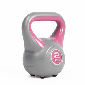 High Quality Home Fitness Equipment 2 3 4 6 8 KG Sand Filled Plastic Cement Kettlebell