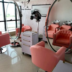 Espejo de Estilismo King Shadow, Estaciones de Maquillaje, Espejo de Salón de Peluquería, Muebles de Salón, Cristal para Barbería, 18-30 Días, Lujo - Product Image 5