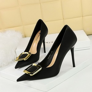 Talons Dames Luxury Buckle Pumps Big <b>Tree</b> Shoes Women Heel for Ladies - Product Image 2