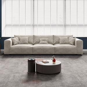 <span class=keywords><strong>Canapé</strong></span> <span class=keywords><strong>d</strong></span>'<span class=keywords><strong>angle</strong></span> paresseux siège profond blanc et gris avec remplissage de plumes ensemble de meubles de maison salon mobilier <span class=keywords><strong>d</strong></span>'intérieur moderne - Product Image 4