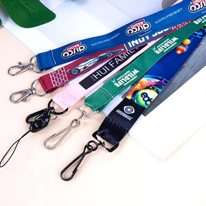 Promotional Custom Logo Sublimation Printing Lanyard Full Color Printing Neck Straps With Logo Polyester Lanyard