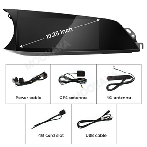 Mookaka 10.25 "Android13 Alfa Romeo için araba radyo Giulia 2015-2020 8 çekirdekli araç DVD oynatıcı oyuncu Carplay ile GPS navigasyon radyo ile - Product Image 5