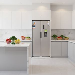 Réfrigérateur à <span class=keywords><strong>portes</strong></span> françaises électriques de bonne qualité, congélation rapide latérale, capacité <span class=keywords><strong>600L</strong></span>+, classe d'efficacité énergétique, pour usage domestique et hôtelier - Product Image 1