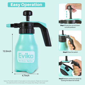 Buse réglable portable OEM 1.0L Outils d'équipement <span class=keywords><strong>de</strong></span> jardin humide Pulvérisateur d'<span class=keywords><strong>eau</strong></span> à brume fine pour plantes - Product Image 4