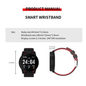 119 <span class=keywords><strong>Plus</strong></span> <span class=keywords><strong>Smart</strong></span> bracciale ossigeno nel sangue frequenza cardiaca 1.44 pollici orologio da polso sport Fitness Band IP67 impermeabile <span class=keywords><strong>Smart</strong></span> <span class=keywords><strong>watch</strong></span> - Product Image 5