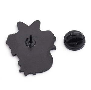 Gotik yaka iğnesi özel pembe Punk İskelet kelebek Pizza broş yaka rozetleri yumuşak emaye iğne Dropshipping - Product Image 2