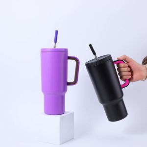 Vaso Térmico de Acero Inoxidable de 40 oz, con Asa, Gran Capacidad, Irrompible, para Bebidas Frías, Mantiene la Temperatura de 6 a 12 Horas, Ideal para Regalo - Product Image 2