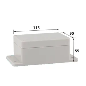 115*90*55mm ABS PVC waterproof electrical junction box ip66 waterproof switch enclosure box with ear