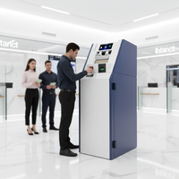 Guichet automatique de dépôt et de retrait d'espèces en libre-service avec écran tactile, style ATM, avec scanner de chèques et accepteur de billets
