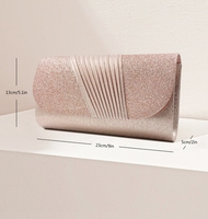 Nouveau élégant fête Sequin coquille pochette dames en cuir pochette mariage paillettes sacs à bandoulière femmes plissé sacs de soirée