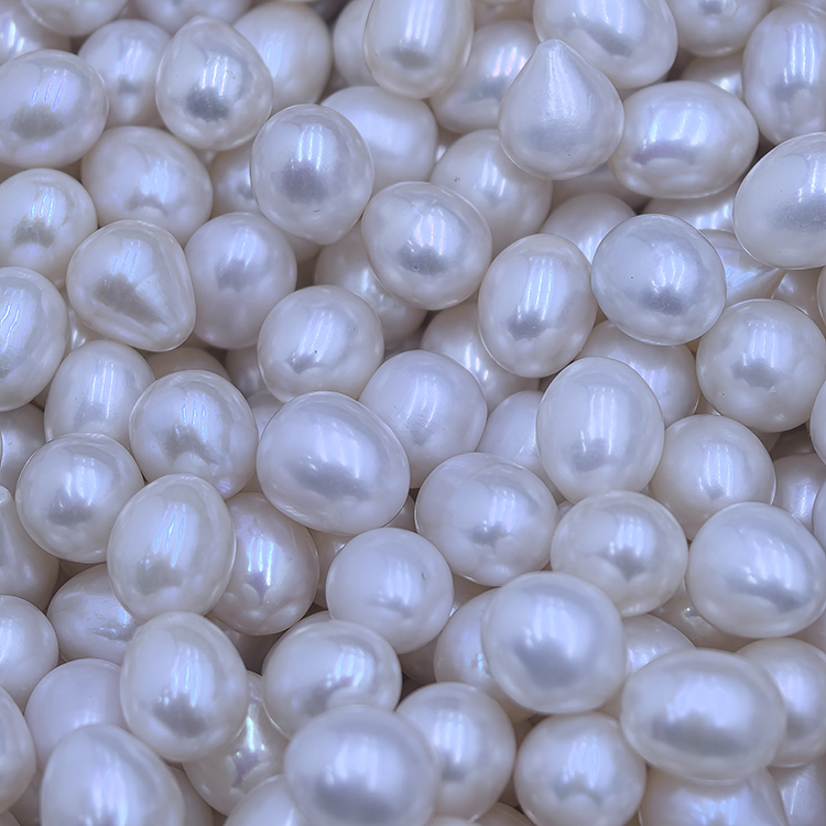Natural Freshwater Pearls Jewelry Making White Rice Shape Loose Pearls Natural Freshwater Pearls