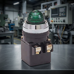 AP Lampe pilote à tête de type transformateur 30mm, compatibilité 110V/220VAC 12V/24VDC, source lumineuse LED/Filament/Néon, options multicolores - Product Image 3