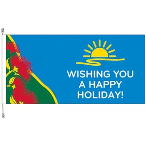 Wholesale Cheap Price Fast Shipping Custom Size 3*5FT Custom Designed 100D Polyester Digital Printing Christmas Custom Flag