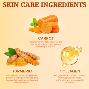 Set di Cura della Pelle OEM all'Ingrosso con Vitamina C Organica, Trattamento Sbiancante per Macchie Scure alla Carota per Donne - Product Image 4