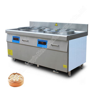 Estufa electromagnética Comercial Dim Sum Steamer Equipo de vapor de acero inoxidable - Product Image 5