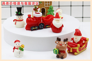 Lote de 100 Figuras de Reno en 3D, Adornos Navideños de Dibujos Animados para Jardín de Hadas, Manualidades de Resina - Product Image 6
