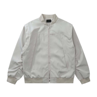 Blouson Bomber Léger Anti-Bactérien Homme Femme Coupe Slim Col Rond Fermeture Éclair Logo Avant Décontracté Automne Meilleure Vente