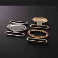 Boucle à clipser personnalisée en alliage de zinc, forme en U, pour maillot de bain, finition de maillot de bain, couleur personnalisée, haute qualité, revêtement de surface huilé