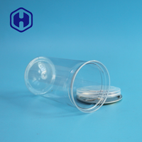 Boîtes transparentes en plastique PET de qualité alimentaire, faciles à ouvrir, étanches, sans BPA, pour le stockage d'aliments pour animaux, de bonbons, de collations, de chocolat, de biscuits, de gelée