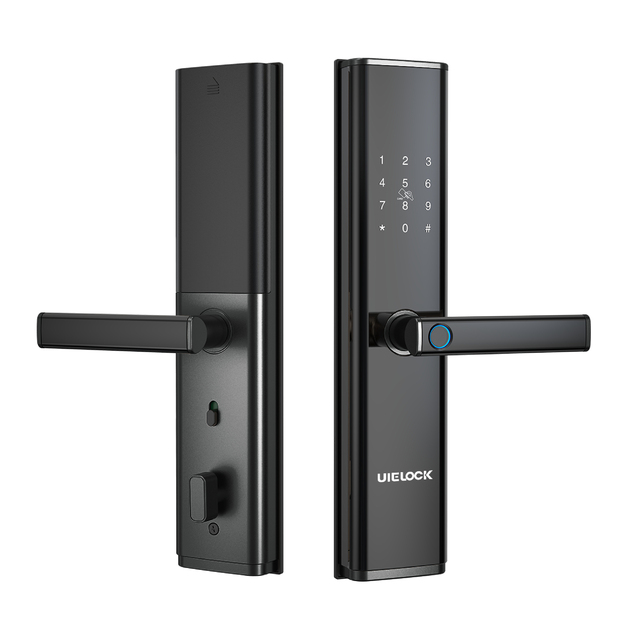 UIELOCK Brand New Smart Lock for Home Apartment Waterproof Anti-theft High Recognition Fingerprint Password Screen Tuya Cloud
