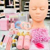 Kit d'entraînement professionnel pour extensions de cils, tête de mannequin pour maquillage, kit d'extensions de cils