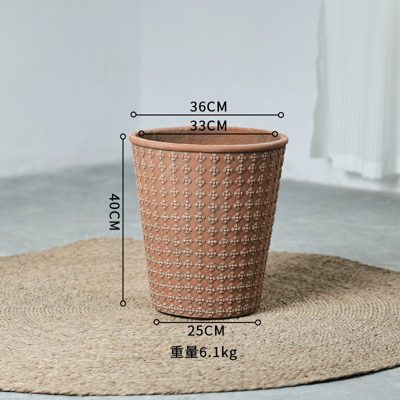 F99101 - Diamètre intérieur moyen 33 cm, rouge terre