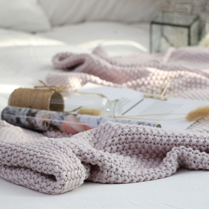 Coarse Needle Cotton <strong>Outdoor</strong> Thick Knitted Blanket <strong>Throw</strong> for Extra Large Picnic &amp; <strong>Outdoor</strong> Blanket KEW - Product Image 4