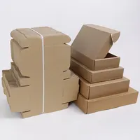 Высококачественные бумажные упаковочные картонные коробки по заводской цене, упаковочные коробки из крафт-бумаги на заказ