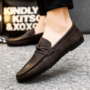 Mocasines para Hombre de Alta Gama, Formales, con Suela Suave, Impermeables, Ligeros, de Cuero, de Corte Bajo, para Oficina y Negocios - Product Image 3