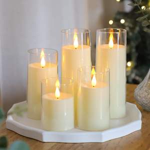 <b>LED</b> <b>Flameless</b> <b>Candle</b> Lamp Battery Powered Plastic Eco-Friendly Cordless for Wedding Diwali Christmas Decor - Product Image 5
