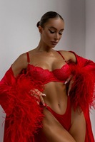 Russie Offre Spéciale rouge dos ouvert String Lingerie tentation adolescentes Sexy Lingerie 2025 nouveau