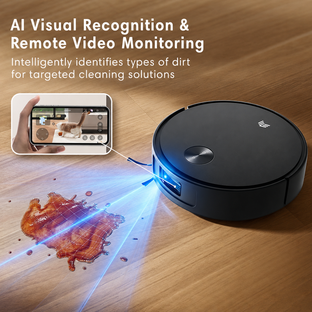 PSD Edge Detector Roller Mop Side Brush Dual Extension Smart Navigation Obstacle Avoidance HEPA Robotic Vacuum Cleaner for Hotel