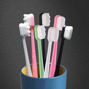 Adult <b>toothbrush</b> with 10,000 bristles, suitable for home oral hygiene, simple design, perfect for couples, fine bristles. - Product Image 3