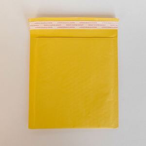 Sac d'emballage en papier kraft jaune épaissi, antichoc, imperméable, pour colis express, sac en mousse, emballage de vêtements, enveloppe à bulles - Product Image 4