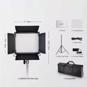 <span class=keywords><strong>Neewer</strong></span> <span class=keywords><strong>LED</strong></span> panneau lumineux modèle RGB1200 panneau <span class=keywords><strong>LED</strong></span> lumière vidéo 60w rvb couleur éclairage caméra Photo Studio lampe de remplissage diffusion en direct - Product Image 2