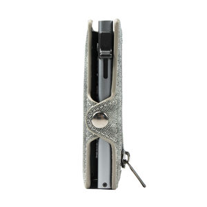 2024 CASEKEY nouveau Design Denim Popup portefeuille porte-monnaie Mini portefeuilles personnalisé RFID bloquant fermeture éclair porte-<span class=keywords><strong>carte</strong></span> en cuir - Product Image 3